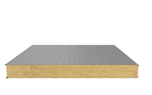 Стеновая сэндвич-панель (минеральная вата) 120 мм х 1190 мм (Трапеция)