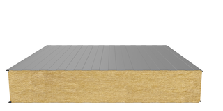 Стеновая сэндвич-панель (минеральная вата) 180 мм х 1000 мм (Трапеция)