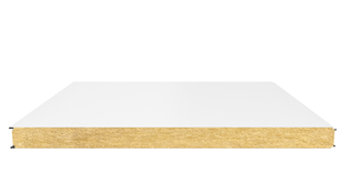 Стеновая сэндвич-панель (минеральная вата) 80 мм х 1000 мм (Гладкая)